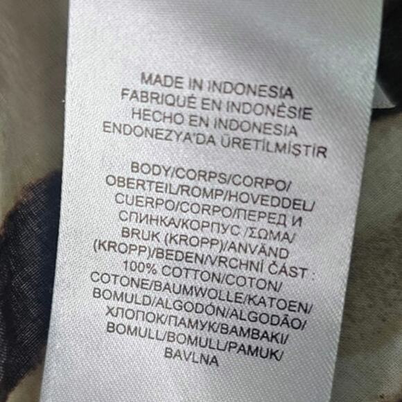 Ralph Lauren Zebra Animal Print 100% Cotton Button Up Shirt Size 1X - Picture 9 of 10